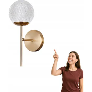 Nástěnné svítidlo Nástěnné svítidlo Italux bezbarvé, zlaté G9 5 W