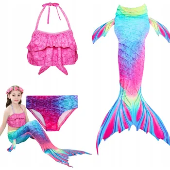 Dívčí plavky Dívčí plavky mořská panna s ocasem, dvoudílné, velikost 120 cm