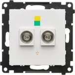 Zásuvka ekvipotenciální, 2 násobná, Simon 55 TGEK2.01/111, bílá