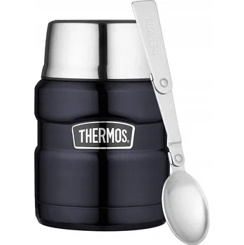 Termoska Thermos - termoska na jídlo se skládací lžící 470 ml - tmavě modrý