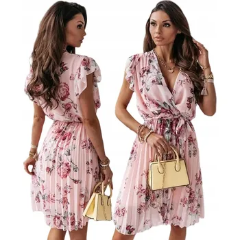 Dámské šaty Lehká elegantní šaty s květinovým vzorem M