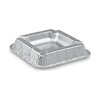 Popelník hliníkový 100ks čtverec | 39-12