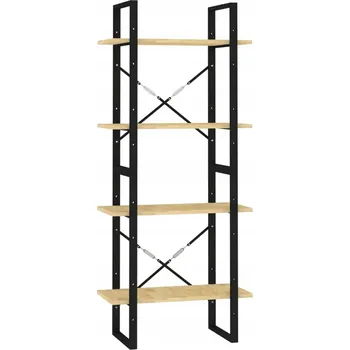 Knihovna Regál VidaXL 60 cm x 140 cm x 30 cm, odstíny hnědé