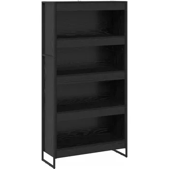 Knihovna Knihovna 2 ks Černý Dub 80 x 30 x 155 cm