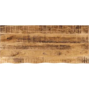 Konferenční stolek vidaXL Stolní deska 140x60x2,5 cm živá hrana hrubé mangovníkové dřevo [370361] Barva: Přírodní