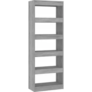 Knihovna Regál VidaXL 30 x 166 x 60 cm, světle šedý beton