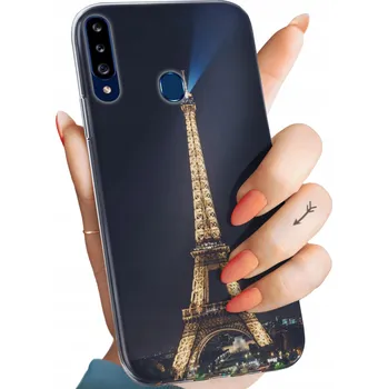 Pouzdro na mobilní telefon Zadní Kryt Hello Case pro Samsung Galaxy A20s černý