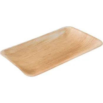Jednorázové nádobí Talíř z palmových listů hranatý BioNatic 250/150mm 25ks
