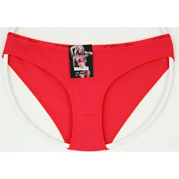 Dámské spodní prádlo ELEVEK Bavlněné kalhotky barevné Velikost: L, Barva: červená