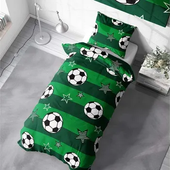 Bytový textil Povlečení bavlna Fotbal 140x200, 70x90 cm