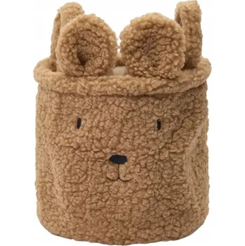 Úložný box Organizér Koš na ukládání 21 x 20 cm Medvídek Hnědý