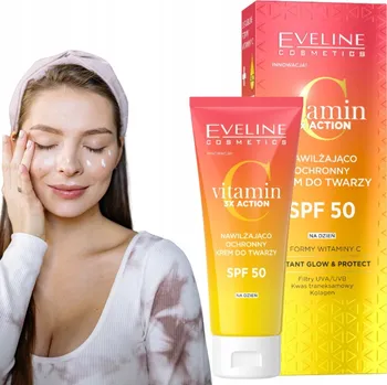Pleťový krém Pleťový krém Eveline Cosmetics Vitamin C 3x Action denní SPF 50 30 ml
