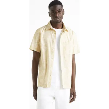 Pánská košile Celio Vzorovaná košile Daprinti 1123255 Béžová M