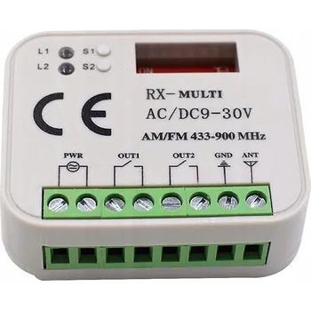 Pohon brány UNIVERZÁLNÍ RÁDIOVÝ PŘIJÍMAČ PRO BRÁNY 433-900 MHZ