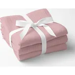 Mušelínová utěrka Nature MSN-041 Starorůžová - sada 3 ks