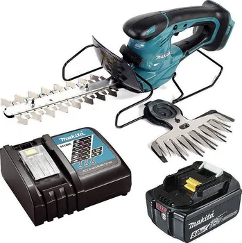 Makita DUM604ZX aku nůžky na trávu + baterie BL1850B 18V/5,0Ah + rychlonabíječka DC18RC