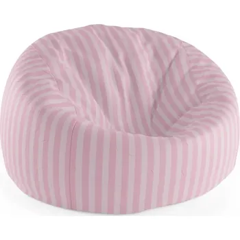 Sedací pytel Sablio Sedací vak Cocoon Růžové pruhy - 75 x 45 x 35 cm