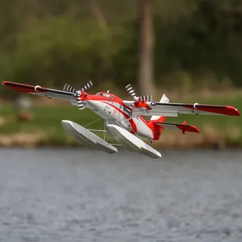 RC model letadla E-flite DHC-6 Twin Otter 1.4m AS3X+ SAFE Select BNF Basic, plováky - expresní doprava