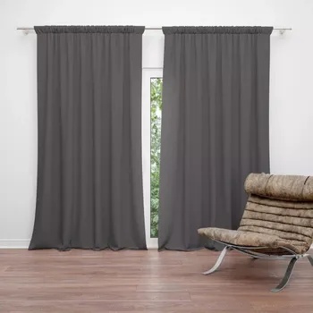 Závěs Sablio Závěs Charcoal: 2ks 140x250cm