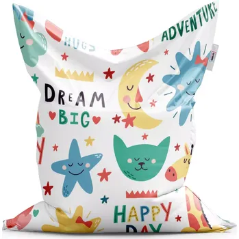 Sedací pytel Sablio Sedací vak Classic Happy day - 150x100 cm