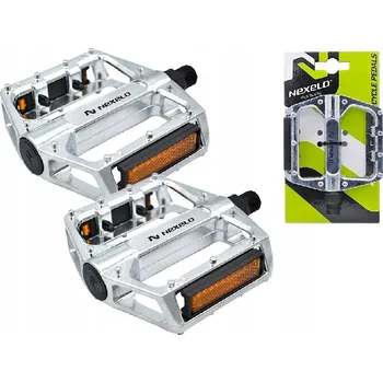 Pedál na kolo Platformové pedály Nexelo L144214NEX stříbrné