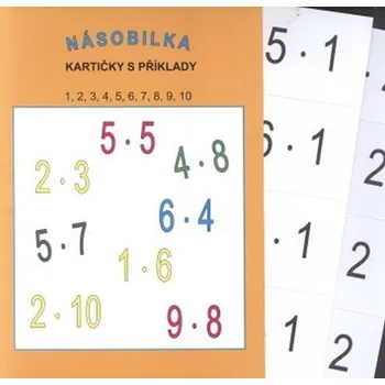 Matematika Násobilka malá (kartičky s příklady - 12 karet, 96 příkladů)