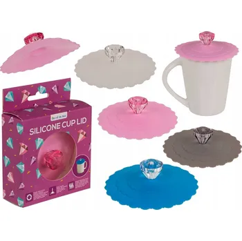 Silikonové víčko na hrnek s diamantem – elegantní dárek