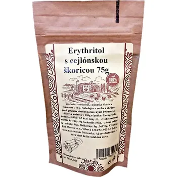 Sladidlo Najtelo Erythritol s cejlonskou skořicí 75g