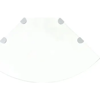 Konferenční stolek Police sklo VidaXL 45 x 45 cm bílá