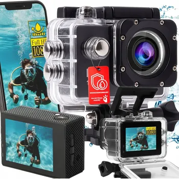 IP kamera Sportovní kamera RETOO 1080p PŘÍSLUŠENSTVÍ WIFI SJCAM Full HD