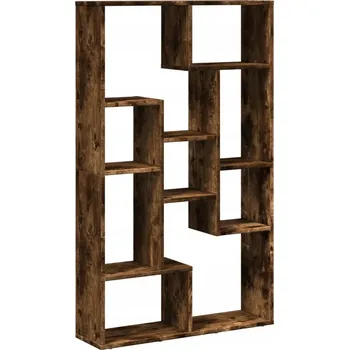 Knihovna Regál na knihy, kouřový dub, 72x20x120 cm