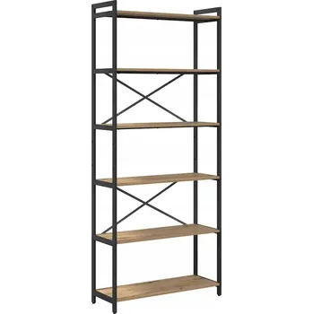 Knihovna Police dřevěná VidaXL 80 x 30 cm dub artisan