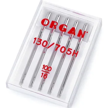Strojové jehly Universal 70;80;90;100 Organ, velké, 4 (100/16) nikl