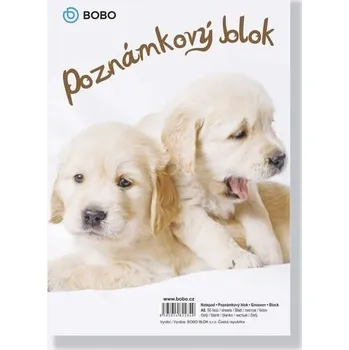 Blok Poznámkový blok ZVÍŘATA A6, čistý, 50 listů