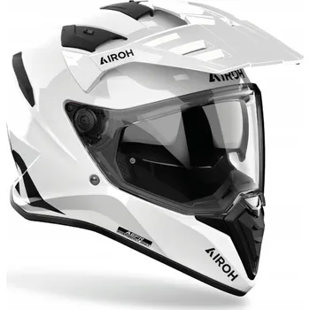 Helma na motorku PŘILBA AIROH BANDIT BARVA BÍLÁ LESKLÁ XS