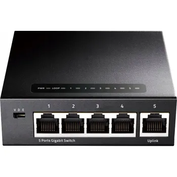 Switch Switch Cudy GS105 5 portů Gigabit Ethernet RJ-45 Černý