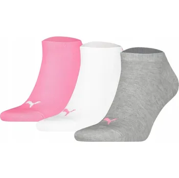 Pánské oblečení Ponožky PUMA Sneaker KOTNÍKOVÉ PONOŽKY PONOŽKY /bílé/růžové, vel. 39-42