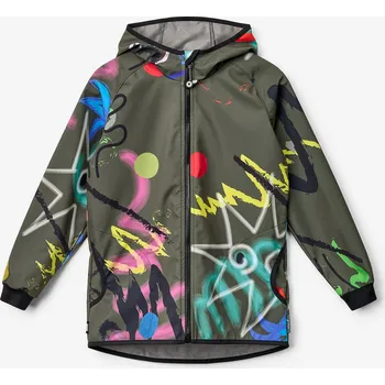 Chlapecká bunda Dětská softshellová bunda s fleecem Basic, Khaki, Fantazie Velikost: 128/134