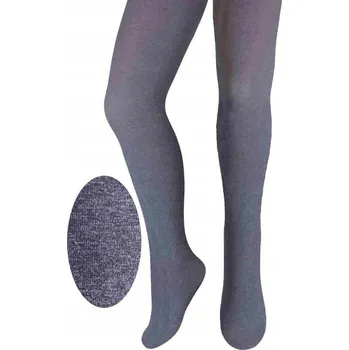 Milusie dětské punčocháče šedé polyamidové, velikost 116