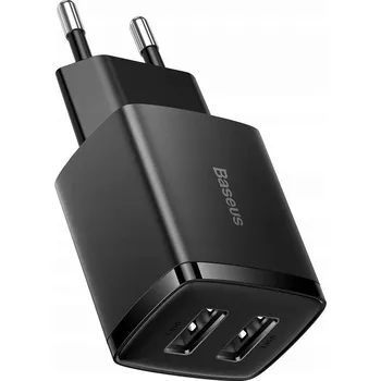UNIVERZÁLNÍ SÍŤOVÁ NABÍJEČKA BASEUS PRO TELEFON NAPÁJECÍ ADAPTÉR 2x USB 10.5W 2A