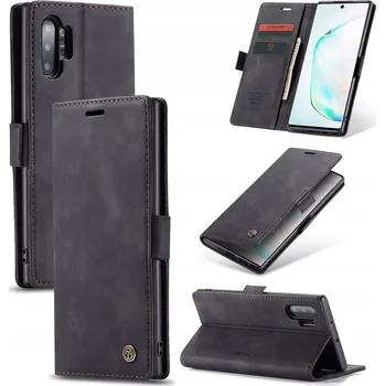Pouzdro na mobilní telefon Flipové pouzdro Caseme pro Samsung Galaxy Note 10 Plus, černé