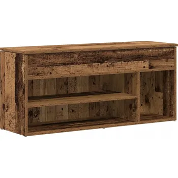 Botník vidaXL Botník old wood 102x30,5x45 cm kompozitní dřevo