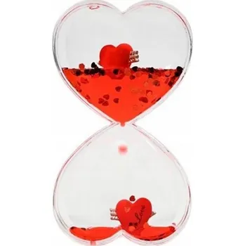 Hodiny ŽELOVÉ PŘESÝPACÍ HODINY VODNÍ SRDCE LÁSKY ČASOMÍRA 5 MINUT LAVA TIMER