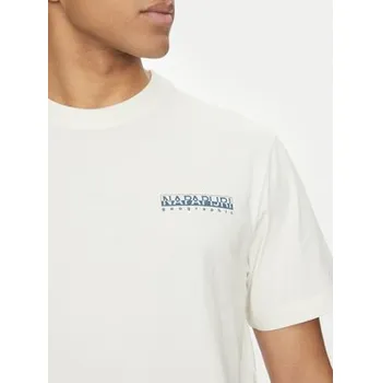 Pánské tričko Napapijri T-Shirt S-Sovana NP0A4IE4 Bílá Regular Fit L