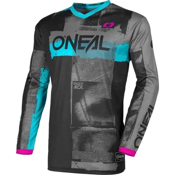 cyklistický dres Dámský dres - O'NEAL Element ROLLER 2026 - černá/modrá S