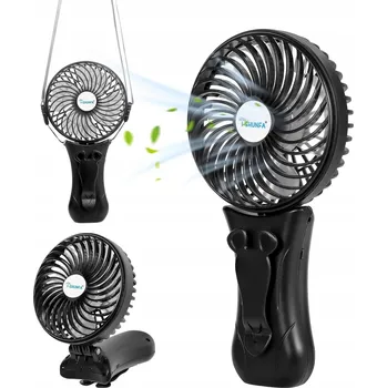 Vzduchotechnika Mini ventilátor Sygonix, ruční, černý