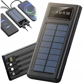 Powerbanka SOLÁRNÍ POWERBANKA 20000MAH SOLÁRNÍ NABÍJENÍ A KABEL