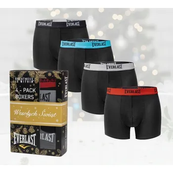 Pánské spodní prádlo EVERLAST pánské bavlněné boxerky 4 ks vel. XXL mix barev