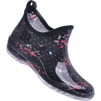 Dámské holínky HOLÍNKY DÁMSKÉ KVĚTINY NÍZKÉ GUMÁKY 38 F05 DÁMSKÉ KRÁTKÉ HOLÍNKY