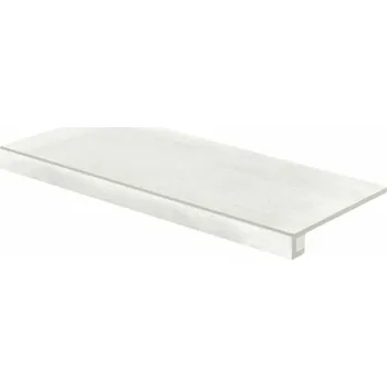 Dlažba Rako Rebel schodová tvarovka bílošedá 40x80 (DCF84740)